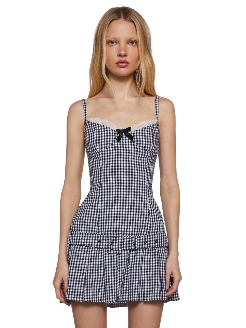 DOLLS KILL LOVE SPARK GINGHAM DRESS by SUGAR THRILLZ SIZE MEDIUM NEW SOLD OUT